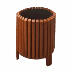 Wooden Waste Bin 4